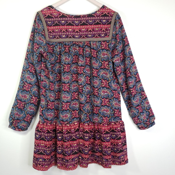 One Clothing Paisley Boho Tunic Dress M - Picture 4 of 6